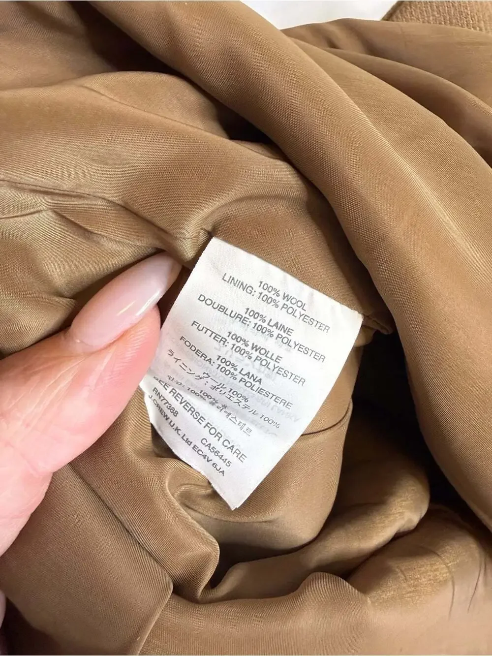 J Crew no. 2 Classic Camel Pencil Skirt - Women's wool size 4P